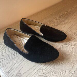 Birdies The Starling Slip On Flats in Black Velvet, 7.5